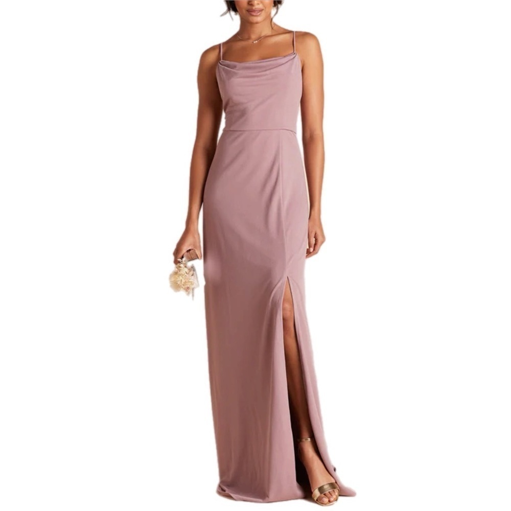 Birdy Grey Ash Crepe Dress Size XS in Dark Mauve Bridesmaid Wedding Formal